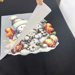 <span class=keywords><strong>Adesivi</strong></span> in Vinile Natalizi <span class=keywords><strong>per</strong></span> Finestre, Porte e Pareti, Decorazioni con Babbo Natale, Decalcomanie Natalizie Fustellate - Product Image 1