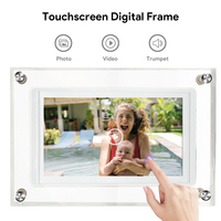 Frameo APP 10.1 İnç Dokunmatik Ekranlı Dijital Fotoğraf Çerçevesi, Saat, MP4 Video, MP3 Ses, Wi-Fi özellikli