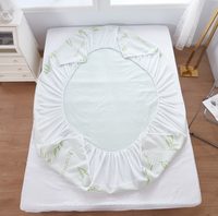 Protecteur de matelas imperméable AOSEN, protecteur de matelas en fibre de bambou, respirant naturel, anti-acariens, housse de matelas lavable