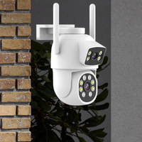 Nueva llegada Ptz Dual Lens Color Night Vision Security Alarm Notice Push CMOS Sensor Eseecloud App Cloud WiFi Cámara inalámbrica