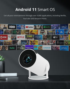 Projetor Bestseller WiFi6 Android 11 LED 0.6-2.5M HY300 PRO com Alto-falantes Integrados para Amantes de Cinema em Casa - Product Image 3