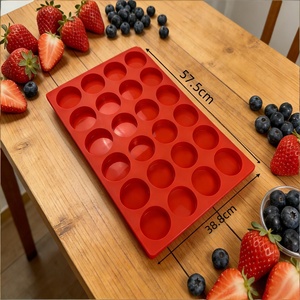 <span class=keywords><strong>Stampo</strong></span> per <span class=keywords><strong>Muffin</strong></span> in Silicone Antiaderente Senza BPA, Grado Alimentare, Forma Rotonda, 24 Cavità, <span class=keywords><strong>Stampo</strong></span> per Cupcake in Silicone - Product Image 1