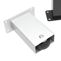 Robuste, bewegliche Möbelbeine mit Rollen, Metallstützen für Sofa, Tisch, TV-Schrank, Badezimmer-Waschtisch, Erhöhungs-Hardware-Set