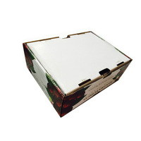 Caja de Regalo con Ventana para Frutas, Caja Plegable en Blanco, Caja Corrugada Impresa para Todo Tipo de Frutas Frescas