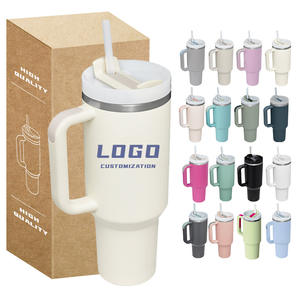 Vaso Térmico de Acero Inoxidable Hydraflow de 40 oz con Asa y Pajita, Diseño Minimalista con Agarre, para Regreso a Clases, OEM/ODM - Product Image 1