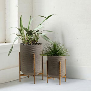 Vase à fleurs en métal élégant et luxueux pour la décoration <span class=keywords><strong>de</strong></span> la maison, avec support, jardinières classiques en fer, œuvre d'art - Product Image 3