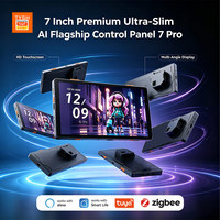 TYSH OEM ODM Panneau tactile intelligent pour la maison 7 Pro |   Passerelle Tuya Zigbee Alexa 7 pouces avec télécommande IR, double relais, écran 720P, certifiée CE FCC Rosh