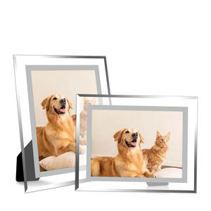 Cadre photo en verre sans cadre flottant sur table, moderne, simple, personnalisé, en gros - Product Image 1