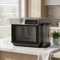 Four à convection électrique professionnel au design moderne, 32L, en aluminium, 2200W, intégré, pour la cuisine commerciale et domestique, boulangerie