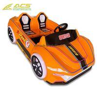 Voiture de sport deux places ACS bleue, véhicule d'amusement lumineux pour arcade intérieure, divertissement commercial, centre commercial, école