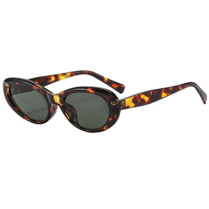 Nouvelles Lunettes de Soleil Ovales UV400 Monture Complète INS Unisexe Rétro Tendance Transfrontalière Mode Urbaine Protection Solaire - Product Image 1