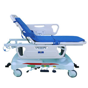 मेडिकल ग्रेड अस्पताल रोगी परिवहन ट्रॉली हाइड्रोलिक आपातकालीन मोबाइल गाड़ी - Product Image 1