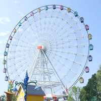 Grande Roue Personnalisée de 50 m avec Spectacle Lumineux LED et Cabines Panoramiques pour l'Attraction Touristique de la Ville