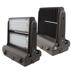 Outdoor IP65 Photocell Sensor Wall Mounted Light 60W 80W 100W 150W 200W 240W Commercial Led Wall Pack Light