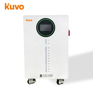 KUVO Wall Mounted 24V Safe <b>Battery</b> High Efficiency Deep Cycle Off-Grid Solar System Home <b>Backup</b> Power CAN 5-10kW Output - Product Image 2