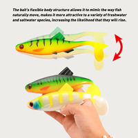 WildTrek 15cm 24g 20cm 56g Big Paddle Tail Soft Swimbait Umpan Lunak PVC Ikan 3D Realistis untuk Memancing Air Tawar dan Air Asin