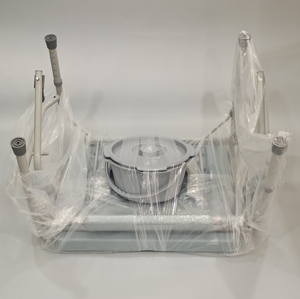 <span class=keywords><strong>Chaise</strong></span> de toilette réglable à accoudoirs abattables pour personnes obèses, capacité de charge de 295 kg, en acier robuste avec finition thermolaquée - Product Image 6