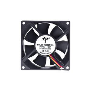 오리지널 제조사 DC8025 야스카와 정전용량 인버터 팬 12V/24V 오일 함유 삼선 속도 측정 8cm 냉각 팬 - Product Image 1