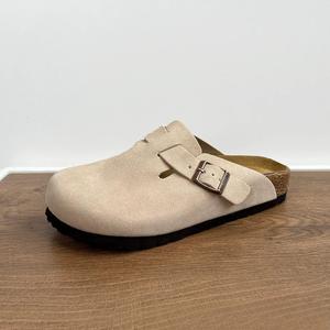 Mules personnalisées Birken en cuir véritable et daim, semelle en liège avec soutien de la voûte plantaire, pour femmes et hommes – Meilleures ventes en Europe 2026 - Product Image 2