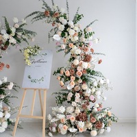 NINI Vente en gros d'arrangements d'arches de mariage en plein air, arche de fleurs en soie haut de gamme pour les décorations de mariage et de fête dans les hôtels