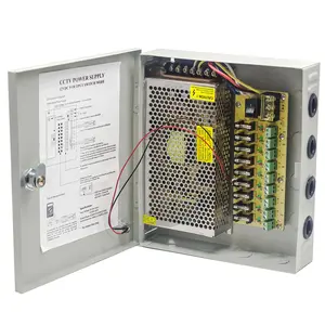 Fuente de alimentación CCTV, 12v, 10A, 9 canales