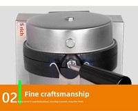 Nouvelle machine à gaufres commerciale électrique FuQi UFO Burger Maker en acier inoxydable scellé avec thermostat réglable 220V/110V