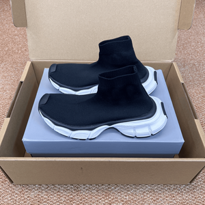 Zapatillas Unis de caña alta estilo calcetín con parte superior de punto elástico, suela gruesa de plataforma, calzado deportivo informal para streetwear Balenciaga - Product Image 1