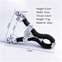 Slingshot puissant et robuste, catapulte professionnelle en alliage de zinc, tir sportif en plein air, slingshots et accessoires en métal