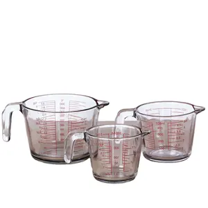  Pyrex Tempered Glass Liquid Measuring Cups Set