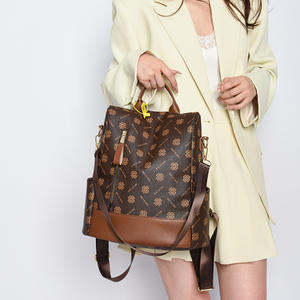 Mochila de Cuero para Mujer, Nueva 2025, Gran Capacidad, Estampada, Ligera, Informal, para Viajes - Product Image 2