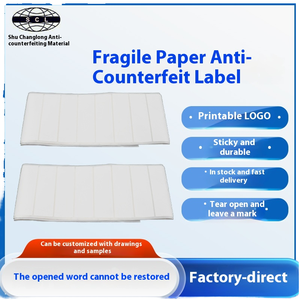 Étiquette adhésive personnalisée en gros, en papier fragile blanc brillant, anti-contrefaçon, pour l'utilisation de bougies - Product Image 5