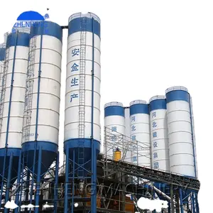 Pemasok semen buatan Tiongkok Silo semen konstruksi/100t Harga semen Silo/100ton kontrol semen fleksibel pabrik Batch beton