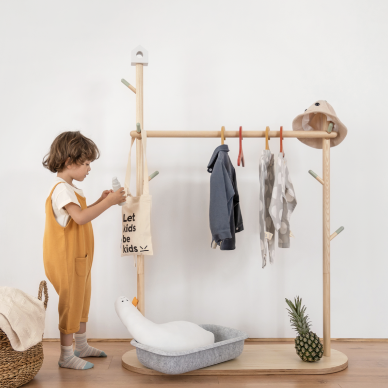 Детская Деревянная Вешалка LM для одежды в спальню, вешалка для одежды, вешалка для шляп