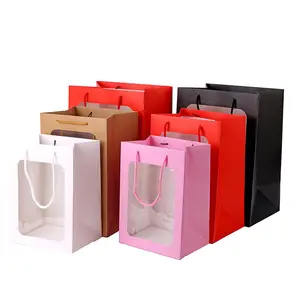 Цветочные сумочки, прозрачный букет, Подарочный пакет, коробка для свадьбы, дня рождения, фестиваля, конфет, бумажная упаковочная сумка