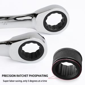 Dụng Cụ Cầm Tay 10Mm Ratchet <span class=keywords><strong>Spanner</strong></span> Một Bộ Chìa Khóa Vòng Bánh Răng Chrome Vanadi Kết Hợp Cờ Lê Ratchet Cờ Lê - Product Image 5