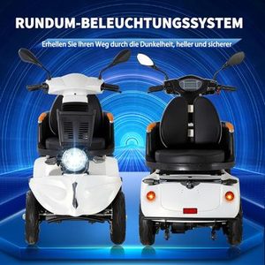 สกู๊ตเตอร์ไฟฟ้าสำหรับผู้พิการ ZVGREEN-DJ(x)-1000-S25 รุ่น 3 เกียร์ มอเตอร์ 1000 วัตต์ ความคล่องตัวสูง สีขาว รับน้ำหนักได้ 150 กก. ได้รับมาตรฐาน ECE ZVGREEN - Product Image 2