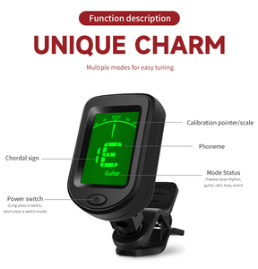 T75, venta al por mayor, cromática con Clip afinador de guitarra, carga eléctrica, piezas de instrumentos de cuerda de plástico, accesorios para guitarra y bajo - Product Image 3