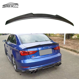 A3 S3 8V M4 gaya kualitas tinggi serat karbon Spoiler belakang sayap Spoiler bagasi untuk Audi A3 S3 8V - Product Image 1