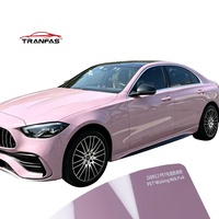 Vinilo Autoadhesivo de Alta Calidad PET Wuong Rosa Leche, Libre de Burbujas con Liberación de Aire para Tesla Model Mercedes-Benz- CLE