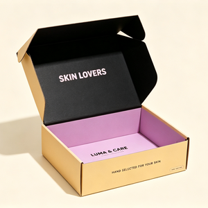 Luxury Custom Logo Kraft Corrugated Mailer <b>Box</b> Packaging Matt Lamination for Cosmetics Skincare Serum Makeup Beauty Factory - Product Image 2