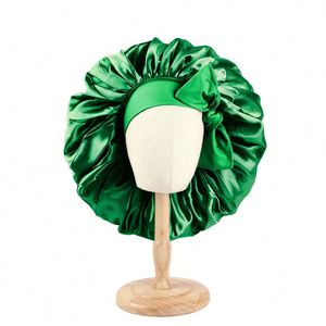 Gorro de Dormir de Satén Grande con Lazo, Protección para el Cabello, Correas Largas Ajustables, Logotipo Personalizado, para Viajes, para Mujeres Adultas, Regalos Promocionales - Product Image 2