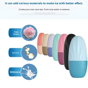Rodillo de Hielo para Masaje Facial, Compresa Facial Hidratante de Silicona, Modelo de Rodillo de Hielo para Uso Doméstico - Product Image 4