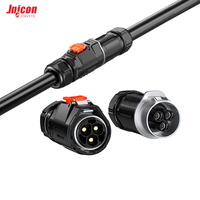 Connecteur circulaire étanche IP67 en nylon à verrouillage rapide 3 broches 80A 600V pour alimentation et signalisation, pack de batteries hybrides ESS, BMS, stockage d'énergie solaire