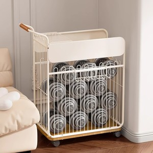 Carrello di stoccaggio in metallo mobile per cucina soggiorno Yoga bagno sporco vestiti attrezzature per il Fitness strumenti di stoccaggio di stoccaggio - Product Image 2