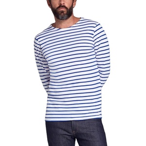 เสื้อยืดแขนยาวสำหรับผู้ชายเสื้อยืดพิมพ์โลโก้แบบกำหนดเองเสื้อยืดโพลีเอสเตอร์สีพื้นแบบเรียบ - Product Image 5