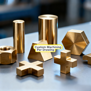 Pièces en laiton sur mesure, prix de gros, pièces en laiton usinées par CNC, presse-papiers de bureau, pièces décoratives en laiton de luxe - Product Image 2