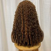 Demi-perruque en cheveux humains birmans, sans colle, sans couture, avec cordon de serrage, couleur naturelle, densité 250%, longue de 24 pouces