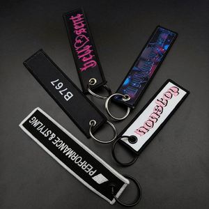 Irregular Shape Promotion <b>Custom</b> logo <b>Keychain</b> Fabric Embroidery <b>Keychain</b> - Product Image 6