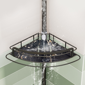 Estante de Ducha Telescópico de 4 Niveles, Ajustable, de Acero al Carbono, Organizador de Baño, Soporte para Ducha - Product Image 2