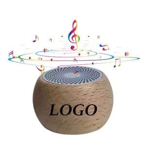 Mini haut-parleur sans fil portable en bois avec basses puissantes, barre de son en vente - Product Image 3